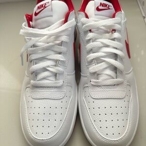 Nike Red and White Athletic Shoes